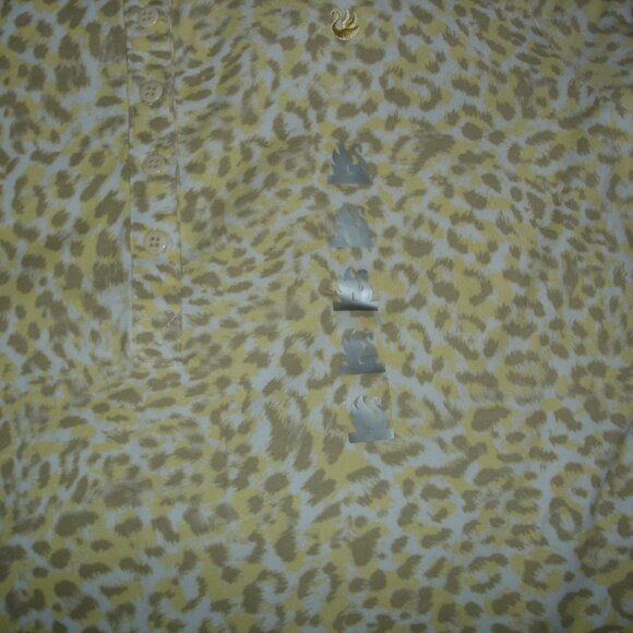 NWT WOMEN'S GLORIA VANDERBILT PULLOVER COTTON BLOUSE/TOP-SIZE L-YELLOW/BROWN - Picture 14 of 16